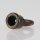 Ringnippel Metall Antik Fume 22x27mm M10x1 Durchgangsgewinde für Lampen und Leuchtenbau