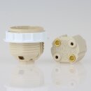 G9 Hochvolt Halogen Lampenfassung 26 mm Durchmesser M10x1 Innengewinde mit Schraubring