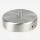 1-Loch Lampen-Baldachin Metall 100x25mm Edelstahloptik...