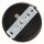 3-Loch Lampen-Baldachin Metall 100x25mm schwarz mit Zugentlaster Metall für 3 Lampenpendel