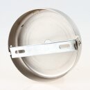 1-Loch Lampen-Baldachin Metall 100x25mm Edelstahloptik...