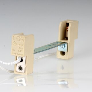 R7s Hochvolt Halogenstab Lampenfassung 8A/250V Kontaktabstand 114,2mm