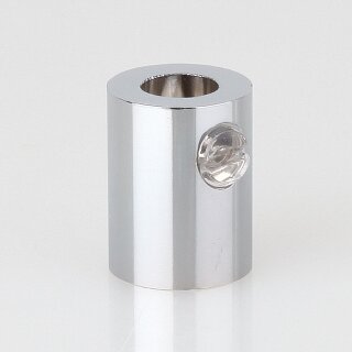 Zugentlastung mit M10x1 Innengewinde für Kabel 13x17mm Metall Messing verchromt