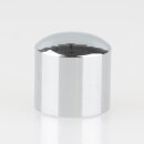 M10x1 Lampen Abschlussknopf Zierknopf 12x12mm zylindrisch Messing verchromt für Lampen und Leuchtenbau