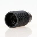 E14 Lampenfassung Bakelit-Optik schwarz mit Gewindemantel M10x1 IG