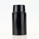 E14 Fassung Bakelit schwarz mit Glattmantel M10x1 IG