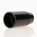 E14 Lampenfassung Bakelit-Optik schwarz mit Glattmantel M10x1 IG