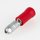 100 x Kabelschuh 4mm Rundstecker rot isoliert für Leitungsquerschnitt 0,5-1,5mm²