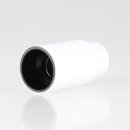 E14 Lampenfassung Bakelit-Optik weiß mit Glattmantel M10x1 IG