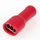 100 x Kabelschuh Flachsteckhülse rot 0,5x4,8 S vollisoliert für Leitungsquerschnitt 0,5-1,5mm²