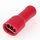 100 x Kabelschuh Flachsteckhülse rot 0,8x4,8 vollisoliert für Leitungsquerschnitt 0,5-1,5mm²