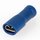 100 x Kabelschuh Flachsteckhülse blau 0,8x4,8 vollisoliert für Leitungsquerschnitt 1,5-2,5mm²