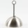 Lampen-Baldachin 120x62mm Metall Edelstahloptik Kugelform mit Leuchtenaufhängung