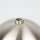Lampen-Baldachin 120x62mm Metall Edelstahloptik Kugelform mit 10mm Stellring