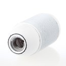 E14 Lampenfassung Bakelit-Optik weiß mit...