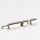 Seilstopper 10x47mm seitlicher Ausgang mit Gelenk Messing vernickelt M6 x7mm IG