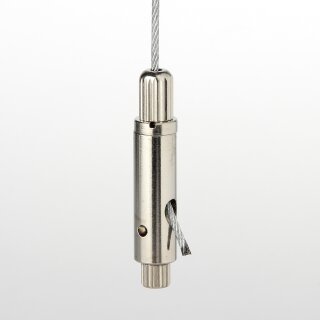 Seilstopper 9x30mm seitlicher Ausgang für Y-Aufhängung mit Sicherungskappe
