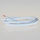 2x0,75 mm² Lautsprecherkabel CU weiß - Meterware
