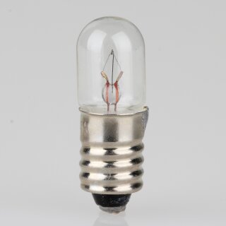 E10 Sockel 12V (DC) 5W 415mA Röhren Glühlampe 28x10mm
