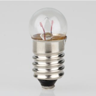 E10 Sockel 12V (DC) 1,2W 100mA Kugel Glühlampe 24x11,5mm für Taschenlampe