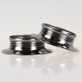E27 Schraubring 60x18mm Metall schwarz-chrom für Lampenfassung