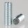 M8x1 Gewinderohr 20mm lang Metall/Eisen verzinkt für Lampen und Leuchtenbau