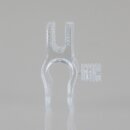 Kabelclip Kabelhalter Seilhalter-Clip für Stahlseile Lampen-Kabel 5.0-6.5mm + Drahtseil 1.0-2.0mm Kunststoff transparent