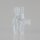 Kabelclip Kabelhalter Seilhalter-Clip für Stahlseile Lampen-Kabel 5.0-6.5mm + Drahtseil 1.0-2.0mm Kunststoff transparent