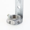 E14 Fassung 100-120mm Kunststoff schwarz mit Metall-Winkel für Kronleuchter / Lüster