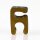 Kabelhalter für 6er Rohr 16x7x8mm gold Kabel bis 4,5mm