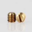 M4 Madenschraube Messing ohne Spitze DIN 551 Länge 4mm