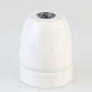 E27 Premium Porzellanfassung glasiert mit M10x1 Innengewinde