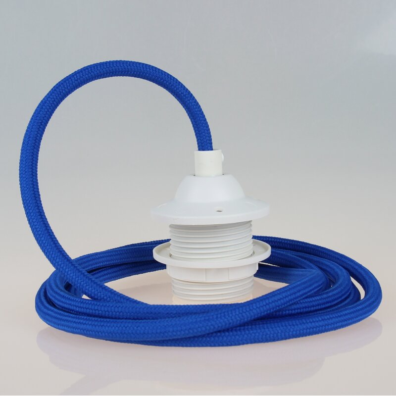 Vintage-Stoffkabel Für Lampen – Rund, Seide, 3 Meter, Mit Erdung | Amarcords