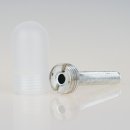 Borosilikat Schutzglas 26,5x48mm für LED Halter Gewinde 20,8x2mm