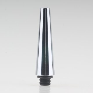 Zugentlastung mit M8x1 Außengewinde für 12V Niedervolt-Kabel  13x45mm Messing verchromt