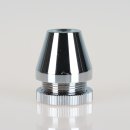 Fassungshalter 25x31mm verchromt mit GY6,35 Niedervolt...