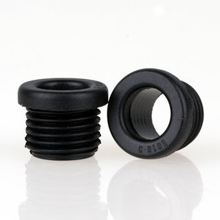 5 x Isolierungs-Gewindenippel schwarz 12x7 mm M10x1 Durchgang 6,8 mm 