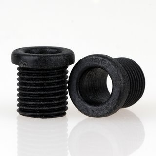 M10x1 Trompetennippel 12x12,5mm Kunststoff schwarz Länge 10mm ohne Verdrehschutz