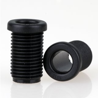 M10x1 Trompetennippel 12x17,5mm Kunststoff schwarz Länge 15mm ohne Profil/Verdrehschutz