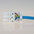 Schnellmontage Steckverbinder für Leuchtenverdrahtung Buchsenteil 230V/16A weiß