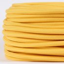 Textilkabel Stoffkabel gelb 3-adrig 3x0,75...