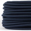 Textilkabel Stoffkabel marineblau 3-adrig 3x0,75...