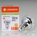 LEDVANCE LED-Reflektorlampe R80, 36° E27/240V/8,5W...