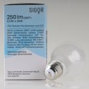 Sigor LED Filament Leuchtmittel 230V/2,5W=(25W) AGL-Form matt E27 Sockel warmweiß dimmbar