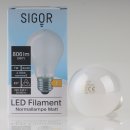 Sigor LED Filament Leuchtmittel 230V/7W=(60W) AGL-Form matt E27 Sockel warmweiß dimmbar