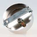 1-Loch Lampen-Baldachin 80x25 Metall verchromt mit Ringnippel 30mm für Kettenaufhängung