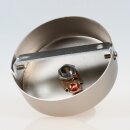 1-Loch Lampen-Baldachin 80x25 Metall Edelstahloptik mit Ringnippel 22mm für Kettenaufhängung