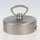 Lampen Baldachin 80x25 Metall edelstahloptik mit Zahn-Ringnippel 42mm fuer Kettenaufhaengung