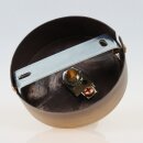 1-Loch Lampen-Baldachin 80x25mm Metall Antik Fume mit Zahn-Ringnippel 42mm für Kettenaufhängung