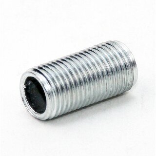 M10x1 Gewinderohr 200mm lang Metall/Eisen verzinkt für Lampen und Leuchtenbau